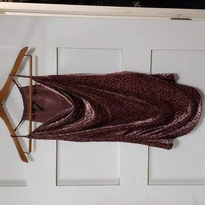 New York & Co Sexy Velvet Burnout Strappy Tank